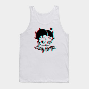 Retro 3D Glasses Style - Betty Boop Tank Top